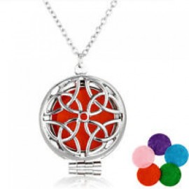 Celtic Flower Aromatherapy Necklace