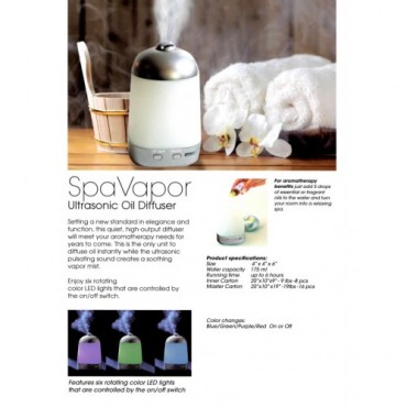 Spa Vapor Ultrasonic Oil Diffuser